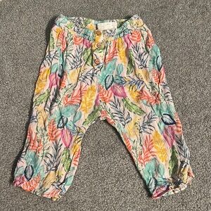 Zara baby girl crinkle harem pants